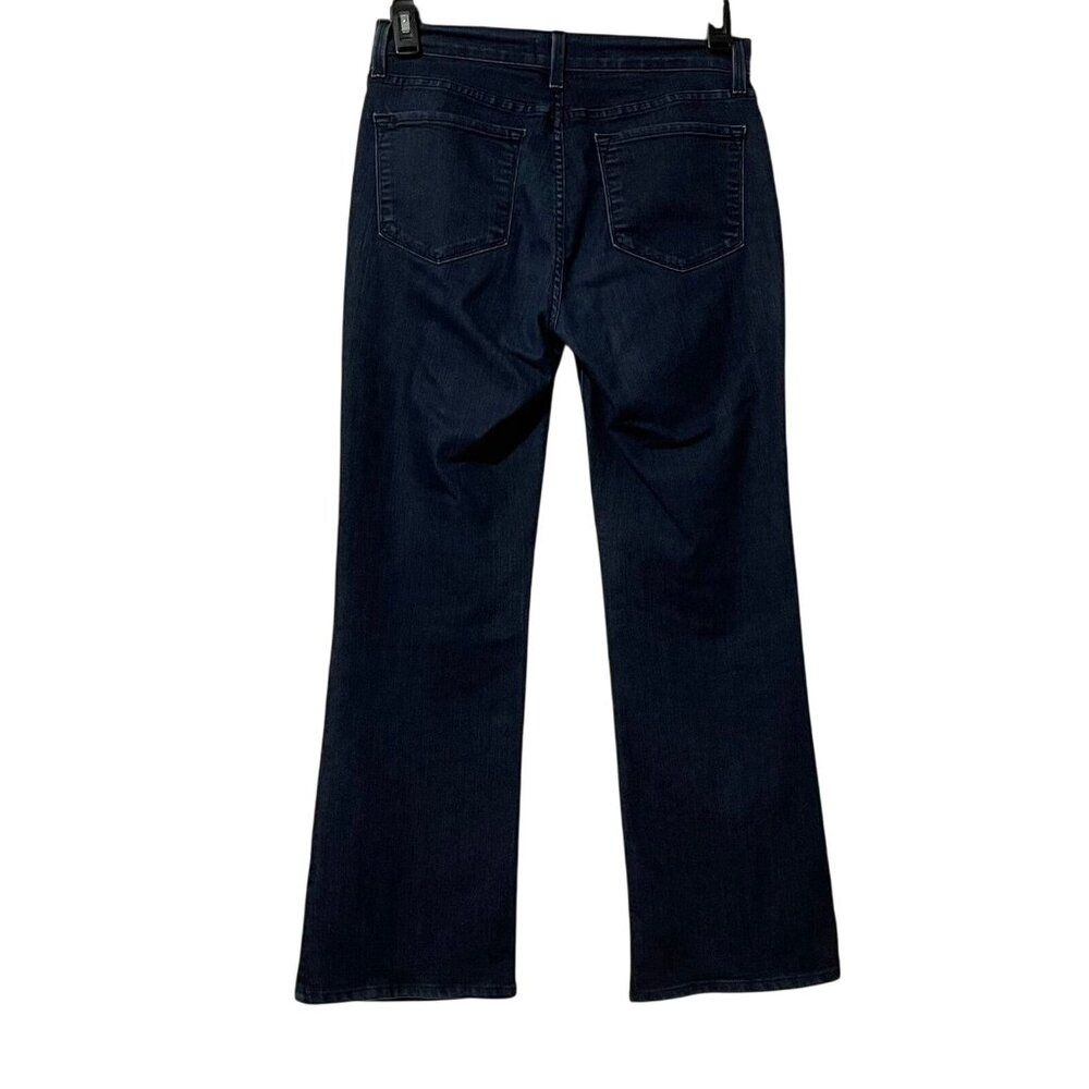 NYDJ Womens Size 8 Dark Wash Straight Leg Jeans Zip Closure - Picture 3 of 10